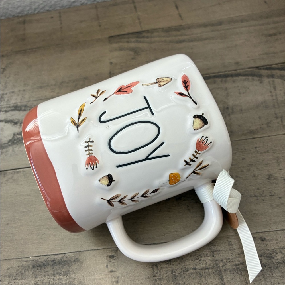 Rae Dunn JOY Fall leaves mug. - Picture 3 of 5